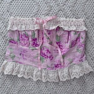 NWT Free People Dolly Floral Lace Tube Top Large